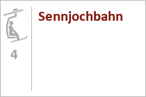 4er Sesselbahn Sennjochbahn - Skigebiet Schlick 2000 - Fulpmes - Stubaital