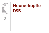 Doppelsesselbahn Neunerköpfle - Tannheim - Tannheimer Tal