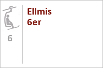 Sesselbahn Ellmis 6er - Ellmau - Hartkaiser - Skiwelt
