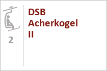 Doppelsesselbahn Acherkogel II - Skigebiet Hochoetz - Ötztal