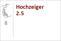 8er Sesselbahn Hochzeiger 2.5 - Ski- und Wangergebiet Hochzeiger - Jerzens im Pitztal