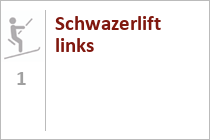 Schwazerlift links - Skigebiet Rauris - Hochalm - Pinzgau