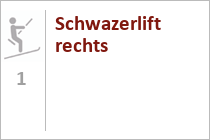 Schwazerlift rechts - Skigebiet Rauris - Hochalm - Pinzgau