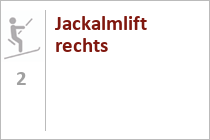 Jackalmlift rechts - Skigebiet Rauris - Hochalm - Pinzgau