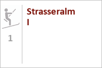 Skilift Strasseralm I - Skigebiet Innerkrems - Kremsbrücke - Kärnten