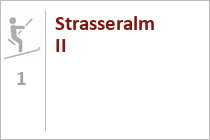 Skilift Strasseralm II - Skigebiet Innerkrems - Kremsbrücke - Kärnten