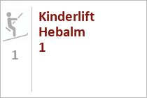 Ehemaliger Kinderlift Hebalm 1 - Seillift - ehemaliges Skigebiet Hebalm