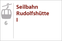Eine rote Gondel der neuen Zwölferhorn-Seilbahn in St. Gilgen. • © alpintreff.de - Christian Schön