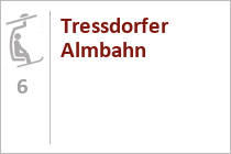 6er Sesselbahn Tressdorfer Alm - Skigebiet Nassfeld - Hermagor