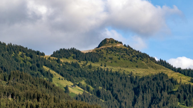 Erdbewegungen beim Bau der Fleidingbahn in Westendorf