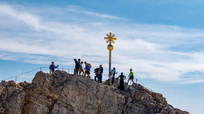 Gipfelkreuz auf der Zugspitze