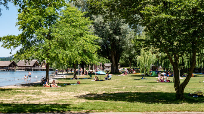 Strandbad Uhldingen - hier darf noch gebadet werden.