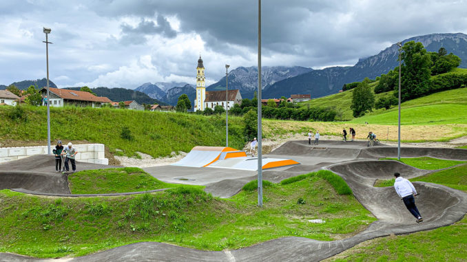 Der neue Skate- und Bikepark in Pfronten. // Foto: Pfronten Tourismus