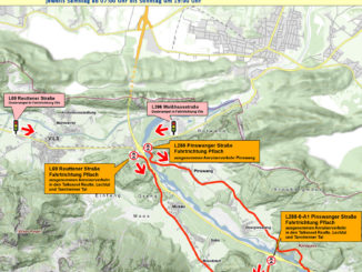 Die neuen verkehrsbeschränkende Maßnahmen im Raum Reutte. // Grafik: Land Tirol