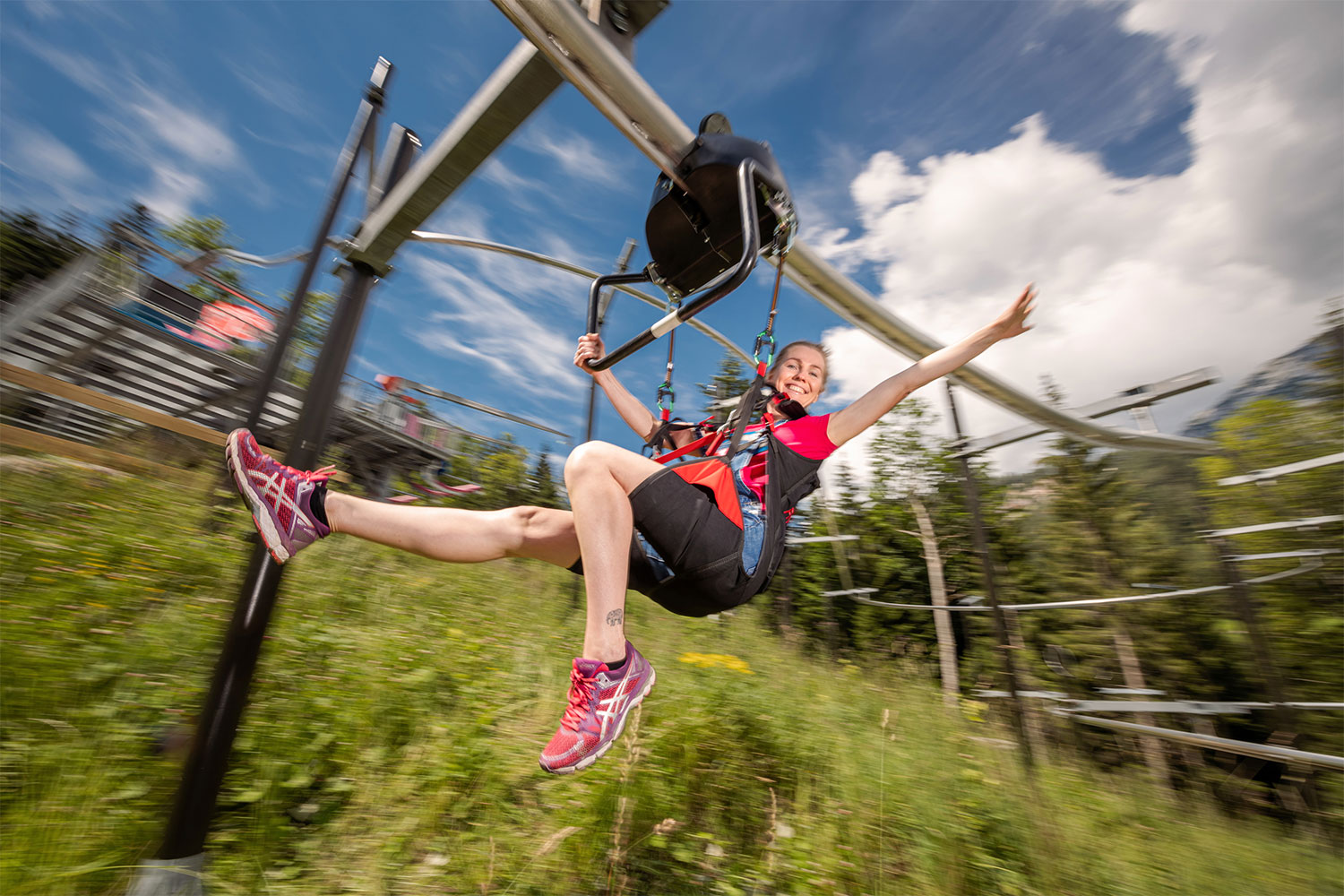 Flying Coaster in Gröbming am Dachstein – Bild: © www.flyingcoaster.at / Christoph Huber