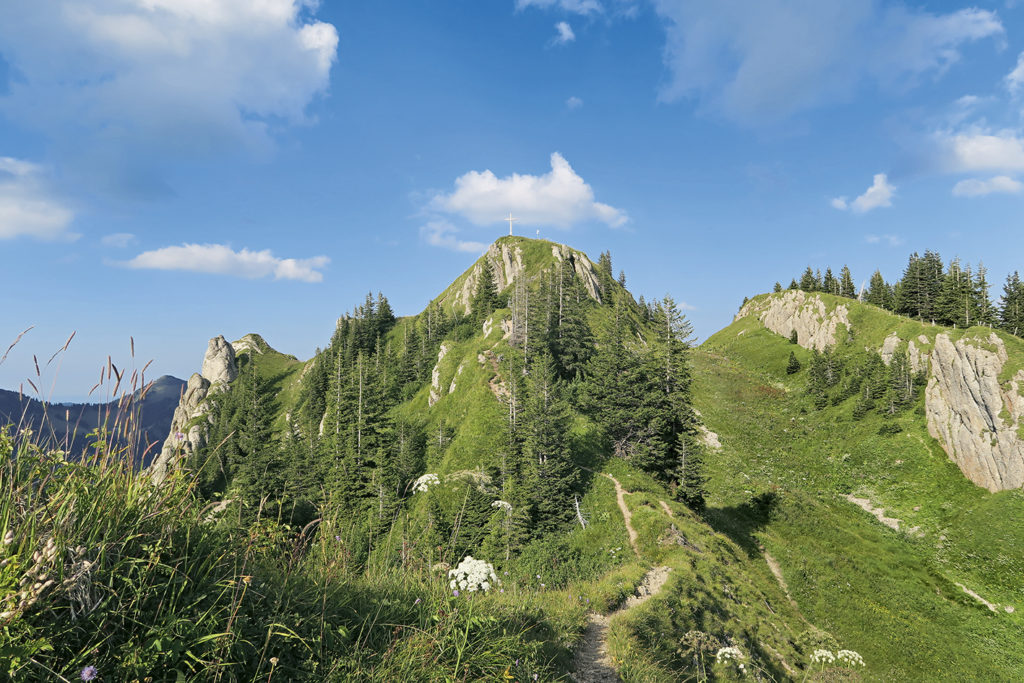 Der Gipfelaufbau des Siplingerkopfs. // Foto: Ulf Streubel und Matthias Schopp