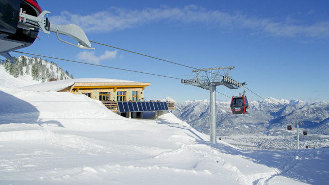 Wieder in Betrieb: Ab 11. Dezember 2020 soll die Wintersaison der Hahnenkammbahn in Reutte wieder starten. Bild: © Naturparkregion Reutte / Robert Eder