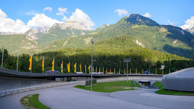 Die Bobbahn in Schönau am Königssee wurde durch das Hochwasser starkt beschädigt. Hier ein Bild von 2019. // Foto: alpintreff.de - Christian Schön