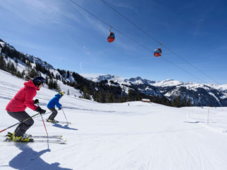 Skifahren auf dem Füssener Jöchle in Grän. // Foto: TVB Tannheimer Tal/Wolfgang Ehn