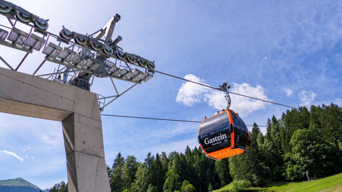 Die Schlossalmbahn in Bad Gastein ist Teil der Wanderschaukel. // Foto: alpintreff.de - Christian Schön