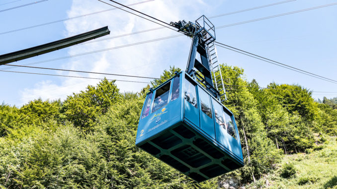 Die Herzogstandbahn in Walchensee. // Foto: alpintreff.de - Christian Schön