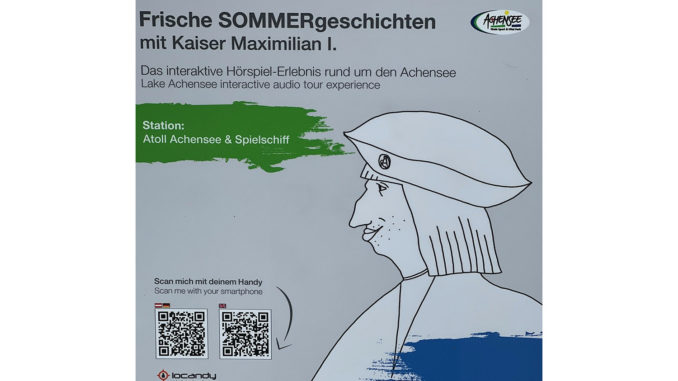 An 24 imposanten Stationen in der Region Achensee werden mittels GPS oder über das Scannen eines QR-Codes Informationen unterhaltsam vermittelt. // Bild: Achensee Tourismus