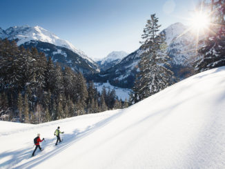 Pulverschnee soweit das Auge reicht – im Winter lockt die österreichische Naturparkregion Tiroler Lechtal mit nachhaltigen Outdoor-Aktivitäten // Foto: Lechtal Tourismus/Robert Eder