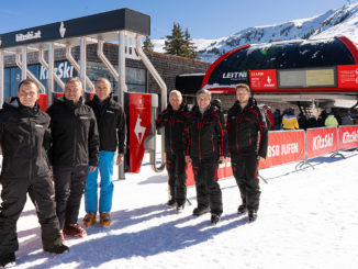 KitzSki ist weltweit Pionier: Mit dem Smartphone-Ticket von SKIDATA durch das gesamte Skigebiet. // Foto: KitzSki, Laiminger