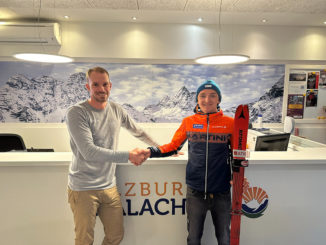 TVB-Geschäftsführer Wolfgang Fegg und Skibergsteiger Hannes Lohfeyer. // Foto: Salzburger Saalachtal Tourismus