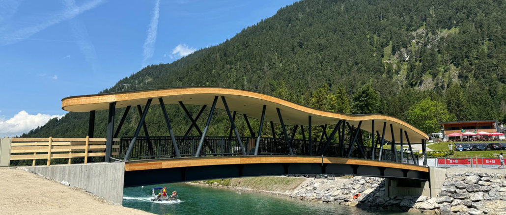Die neue Seespitzbrücke am Plansee. © Bild: TVB Naturparkregion Reutte
